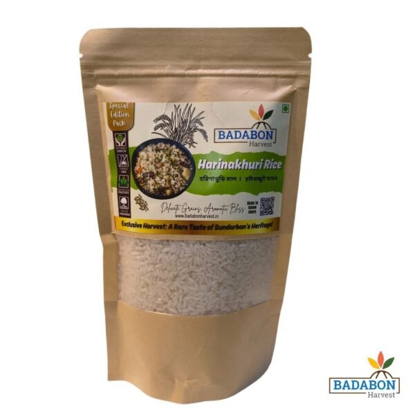 Naturally farmed Harinakhuri Rice (Aromatic) | জৈব চাষের হরিনাখুরি চাল 500gm